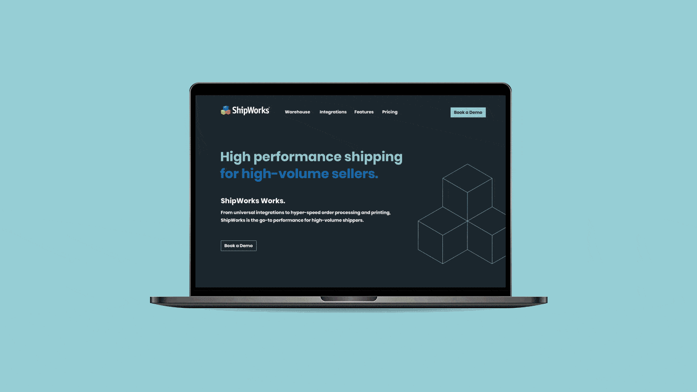 Shipworks Landing Page