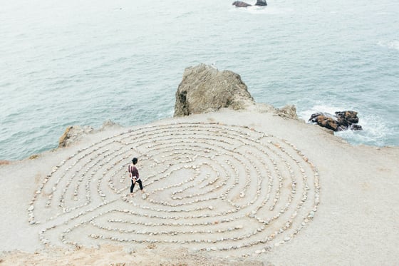 A maze path symbolic to creative solutions for challenger brands