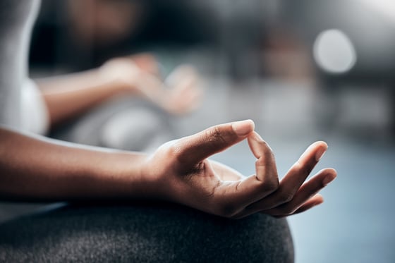 Person Meditating for focus 