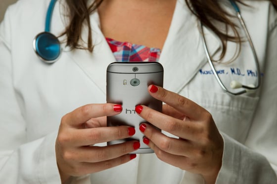 Doctor providing telehealth consultation to a patient